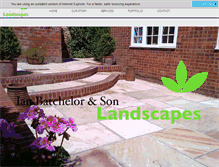 Tablet Screenshot of ianbatchelorlandscapes.co.uk